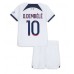 Paris Saint-Germain Ousmane Dembele #10 Replika Babykläder Borta matchkläder barn 2023-24 Korta ärmar (+ Korta byxor)